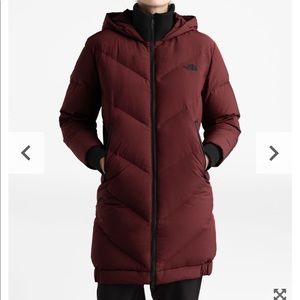 North Face Red Winter Jacket Parka